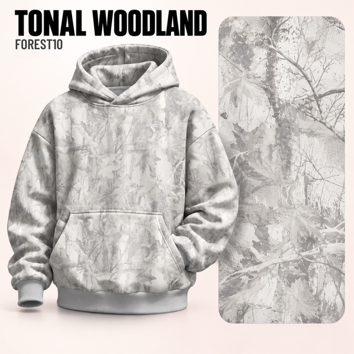 Unisex Camo Hunting Fleece Hoodie | Tree Camo & Duck Hunting Print | Outdoor & Streetwear Style