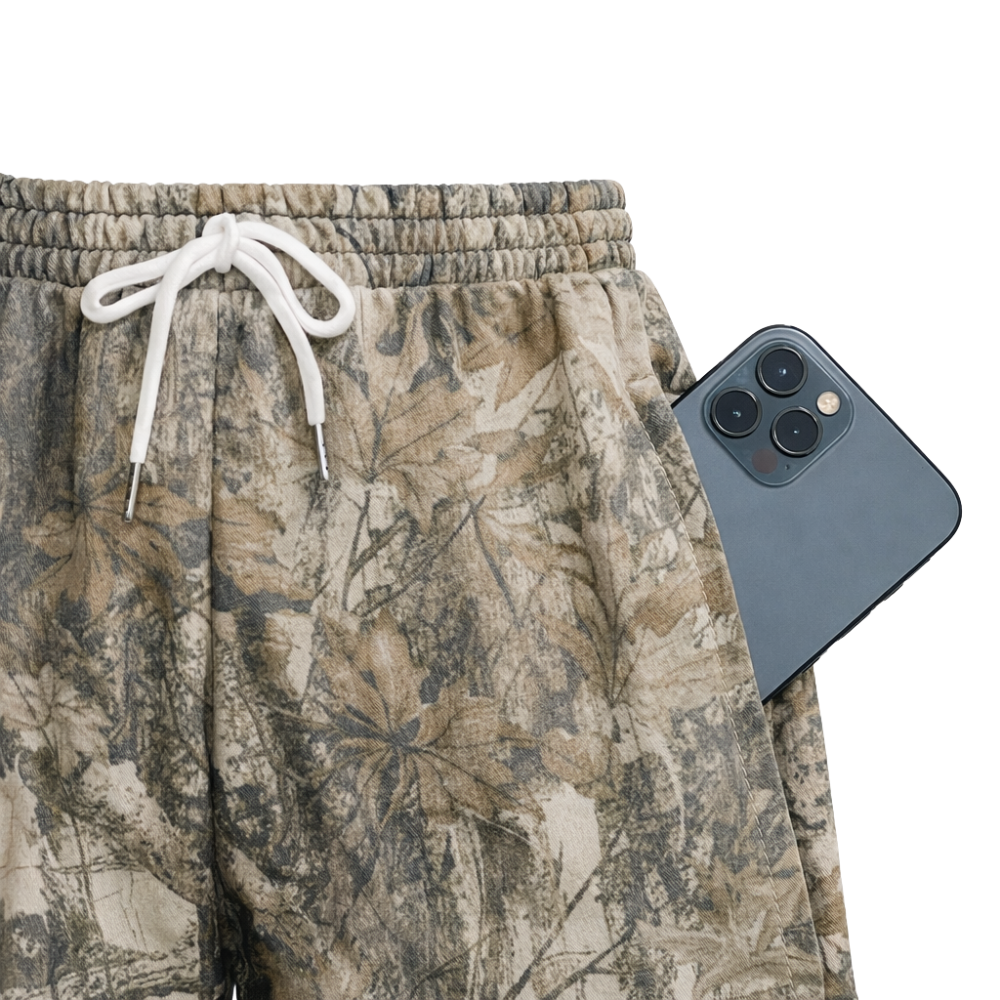 Men’s Camo Mesh Workout Shorts – Athletic Fit
