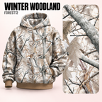 Unisex Camo Hunting Fleece Hoodie | Tree Camo & Duck Hunting Print | Outdoor & Streetwear Style