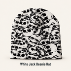 Halloween Skull Graphic Knit Beanie for Men & Women – Black & White