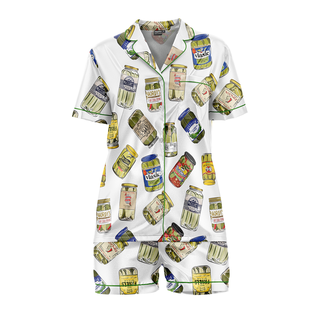 Pajamas Vintage Canned Pickles Women's Set - Sleepwear