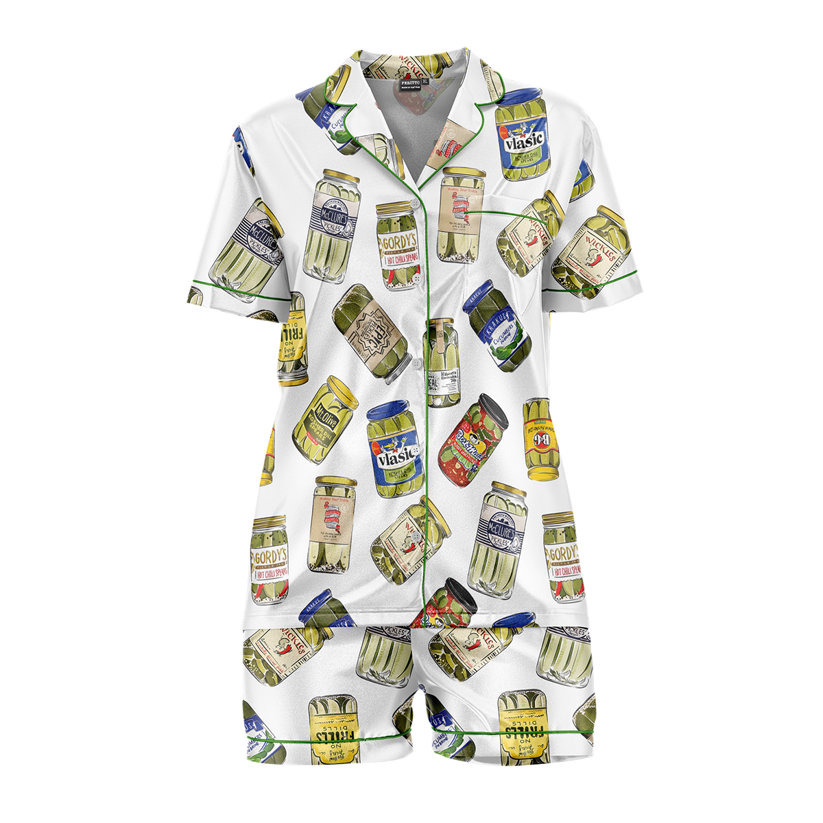 Pajamas Vintage Canned Pickles Women's Set - Sleepwear
