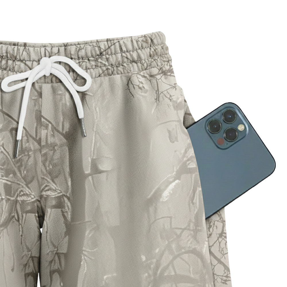 Men’s Duck Camo Sport Shorts – Breathable Mesh