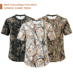 Men’s Bark Camouflage Mesh T-Shirt | Breathable Lightweight Hunting Tee