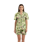 Pajamas Vintage Canned Pickles Women's Set - Lightweight Sleepwear