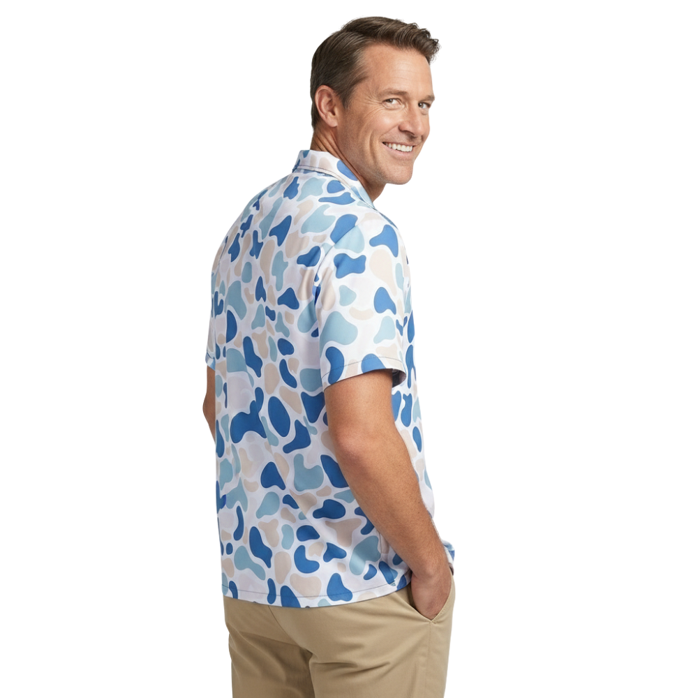 Camo Hawaiian Shirt | Quick-Dry, Breathable & Bold Print