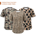Men’s Duck Hunting Bark Camouflage Mesh T-Shirt | Breathable Lightweight Hunting Tee