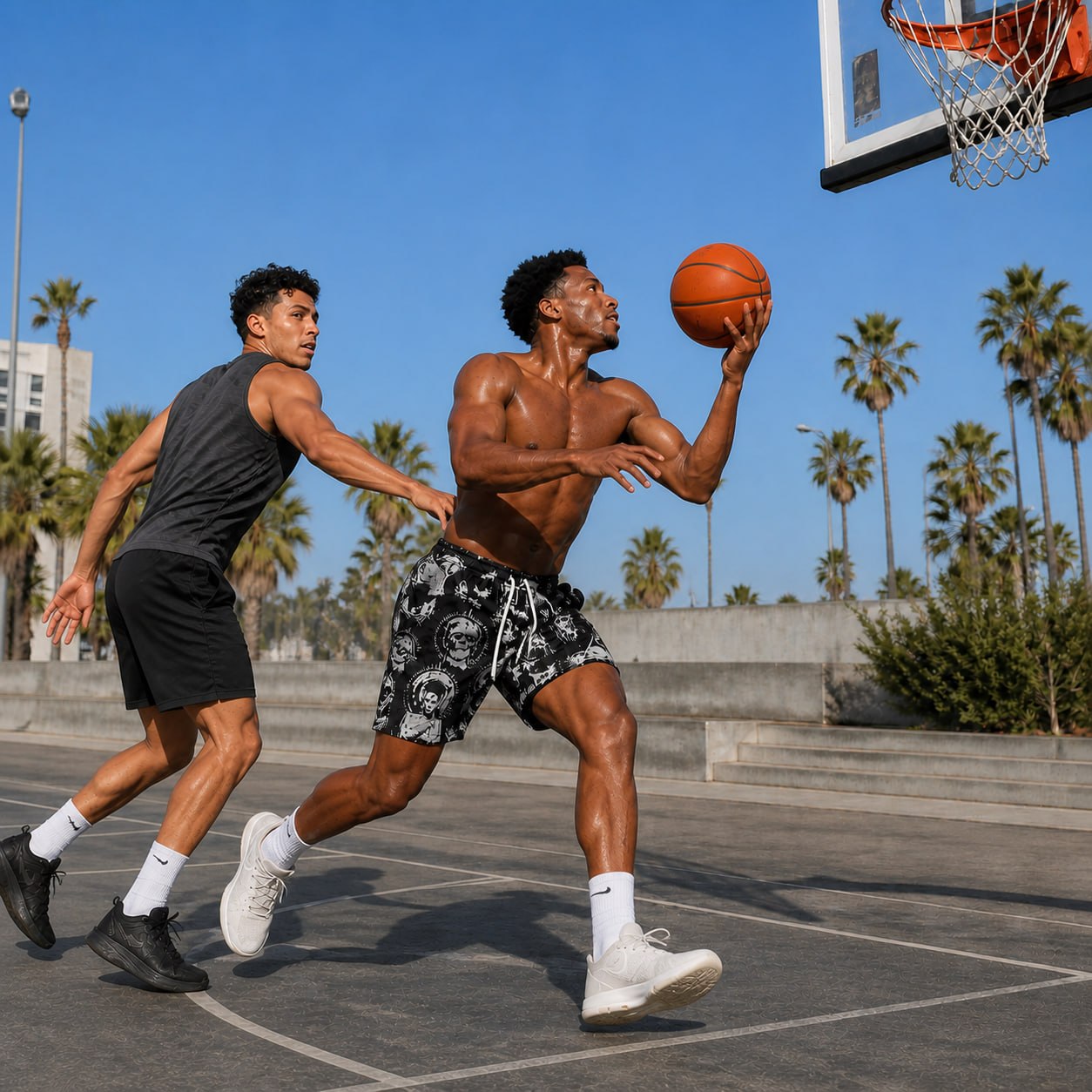 Men’s Halloween Horror Mesh Shorts, Basketball & Streetwear
