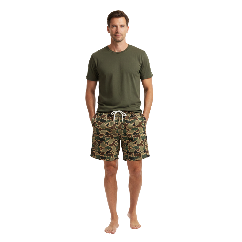 Men’s Duck Camo Shorts – Quick Dry Mesh