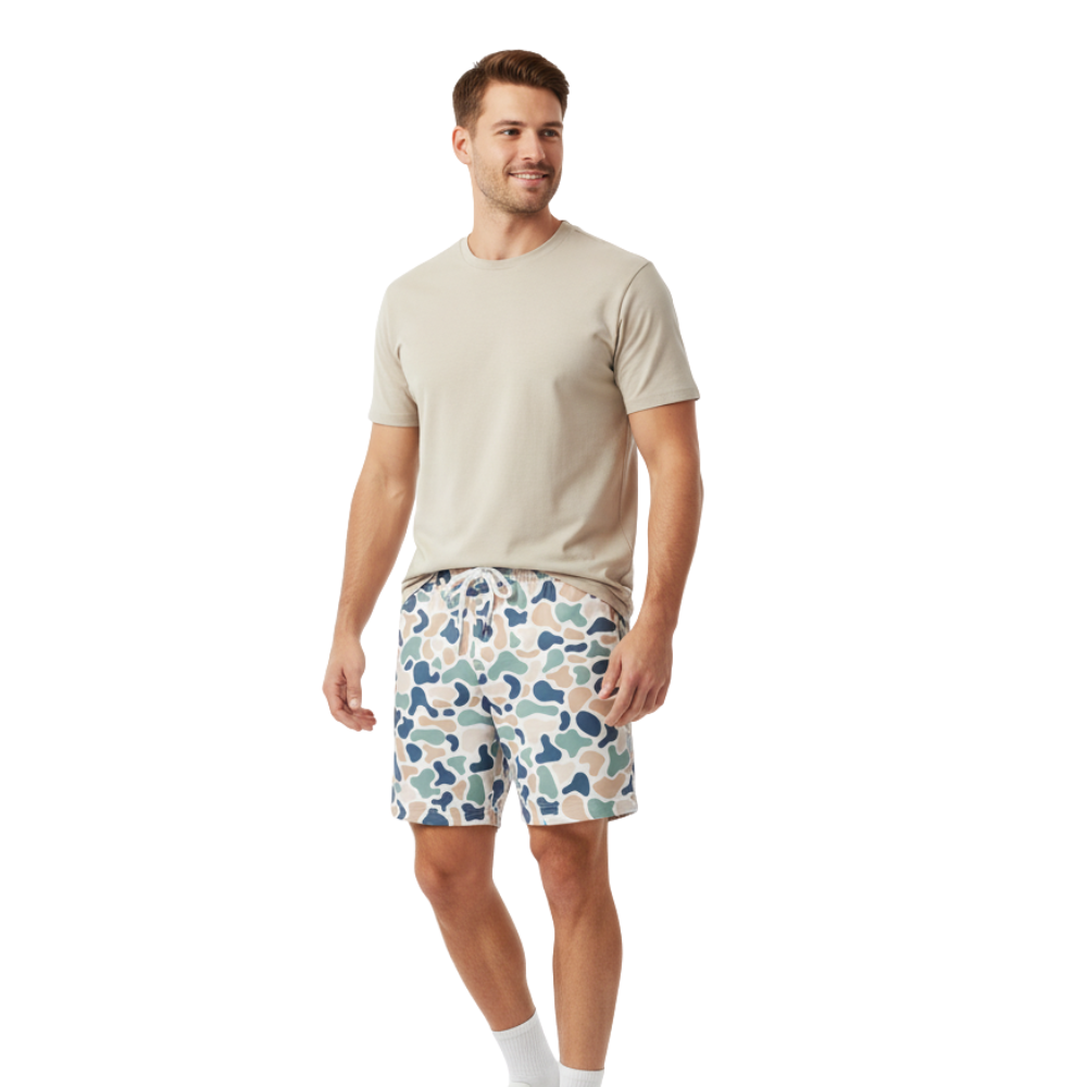 Men’s Camo Athletic Shorts – Duck Hunting Style