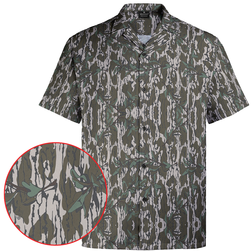 Camo Hawaiian Shirt | Forest Style, Breathable & Bold Print