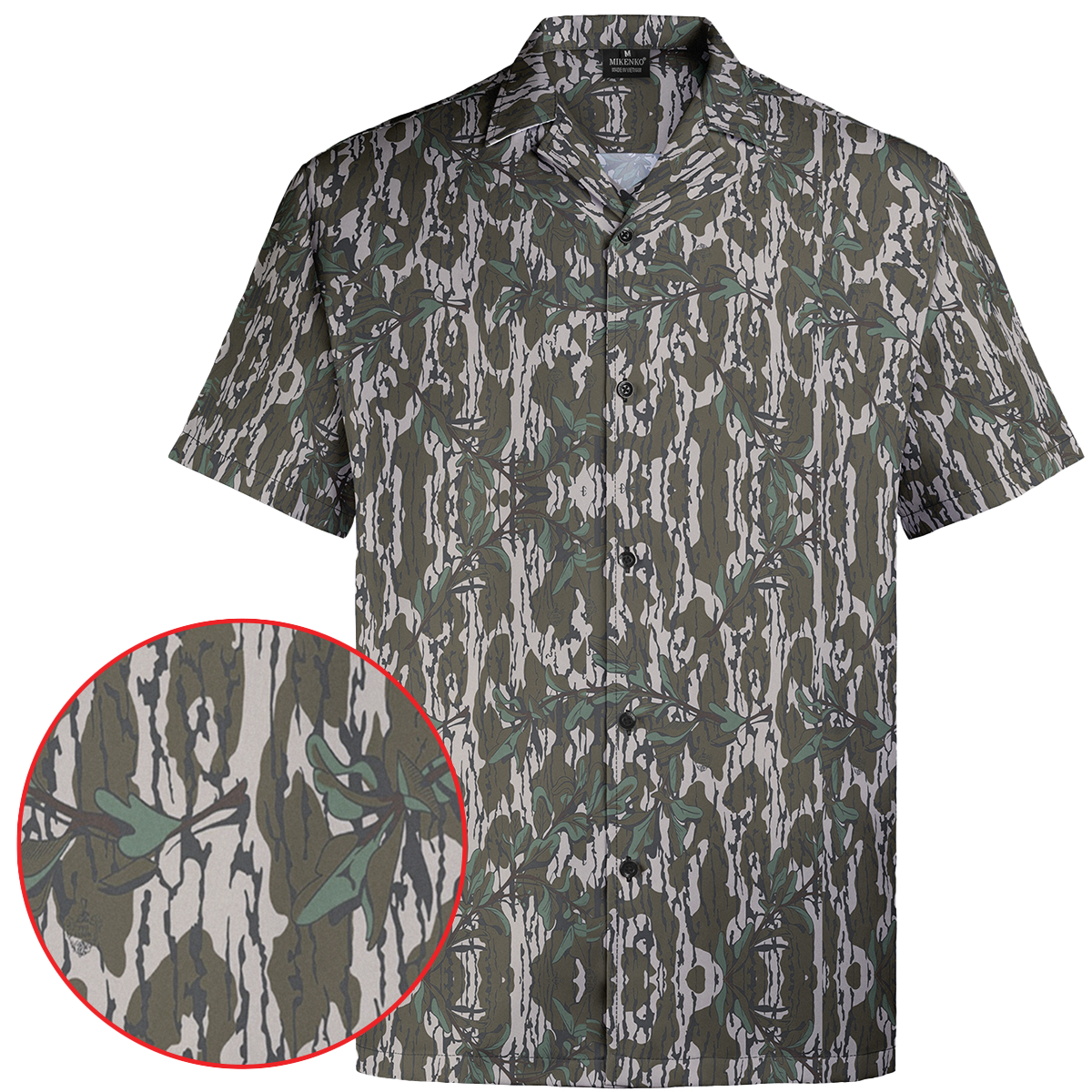Camo Hawaiian Shirt | Forest Style, Breathable & Bold Print