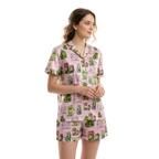 Pajamas Vintage Canned Pickles Women's Set - Lightweight Sleepwear