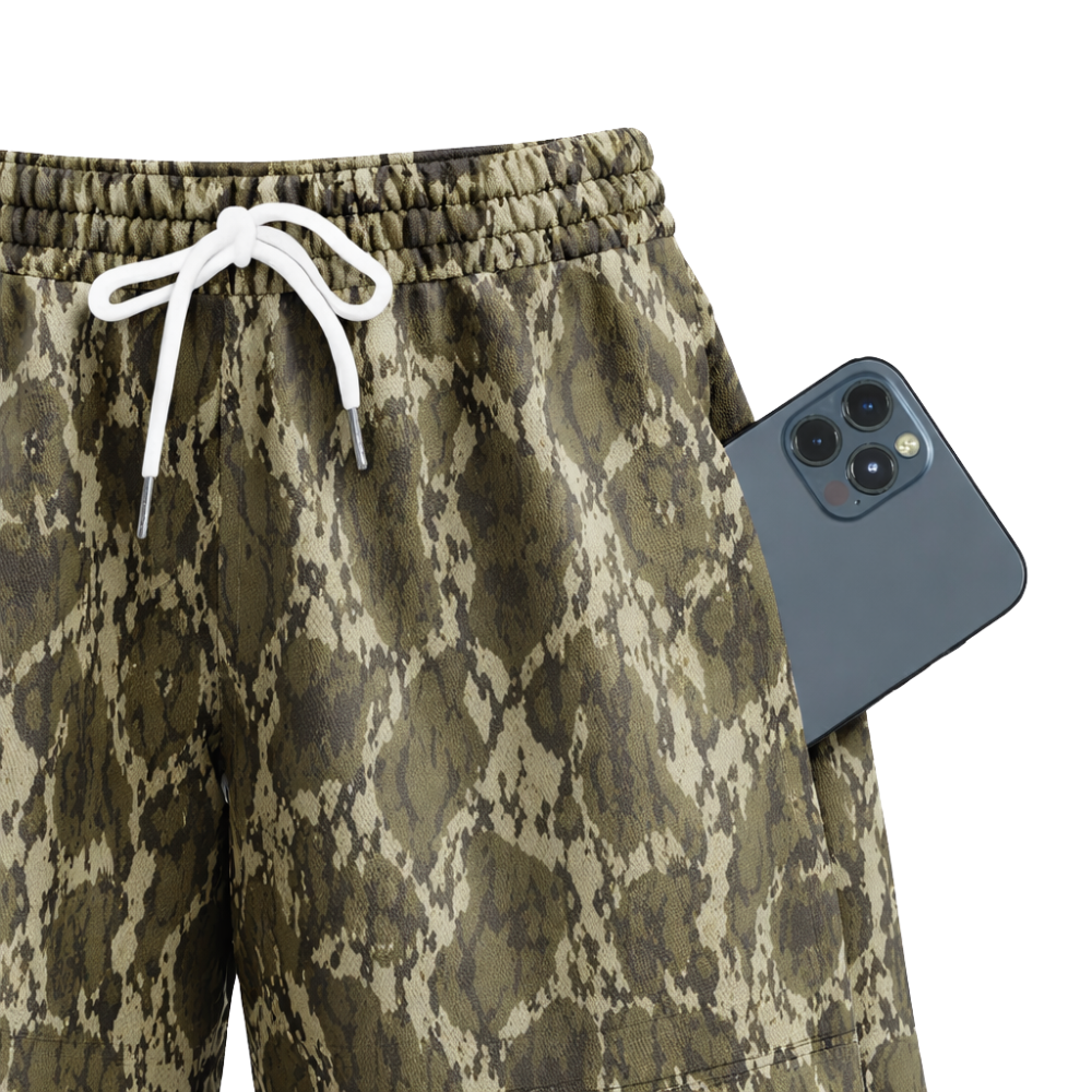 Men’s Camo Mesh Workout Shorts – Duck Hunting Print