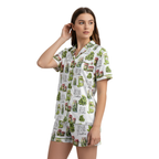Pajamas Vintage Canned Pickles Women's Set - Lightweight Sleepwear