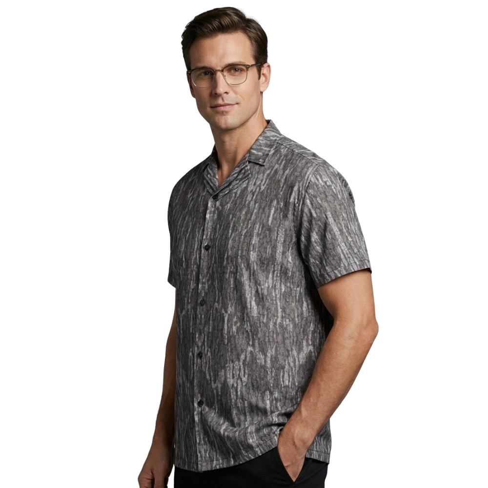 Camo Hawaiian Shirt | Forest Style, Breathable & Bold Print