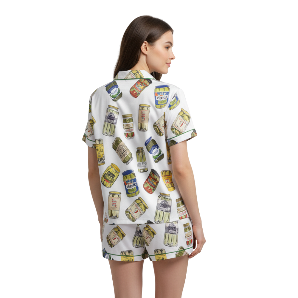 Pajamas Vintage Canned Pickles Women's Set - Sleepwear