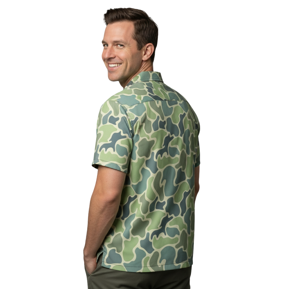 Camo Hawaiian Shirt | Quick-Dry, Breathable & Bold Print
