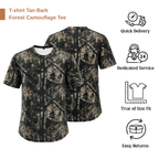 Men’s Bark Camouflage Mesh T-Shirt | Breathable Lightweight Hunting Tee