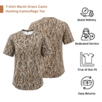 Men’s Duck Hunting Bark Camouflage Mesh T-Shirt | Breathable Lightweight Hunting Tee