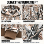 Unisex Camo Hunting Fleece Hoodie | Tree Camo & Duck Hunting Print | Outdoor & Streetwear Style