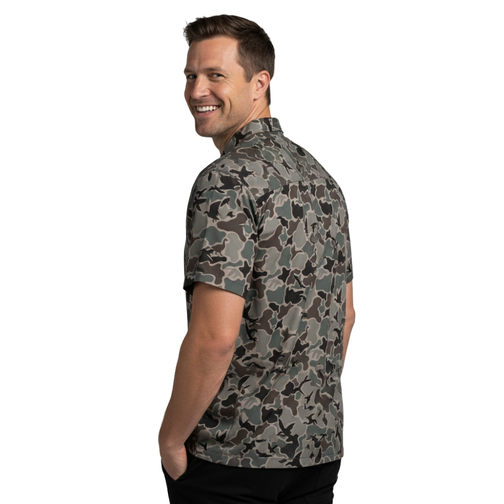 Camo Hawaiian Shirt | Quick-Dry, Breathable & Bold Print