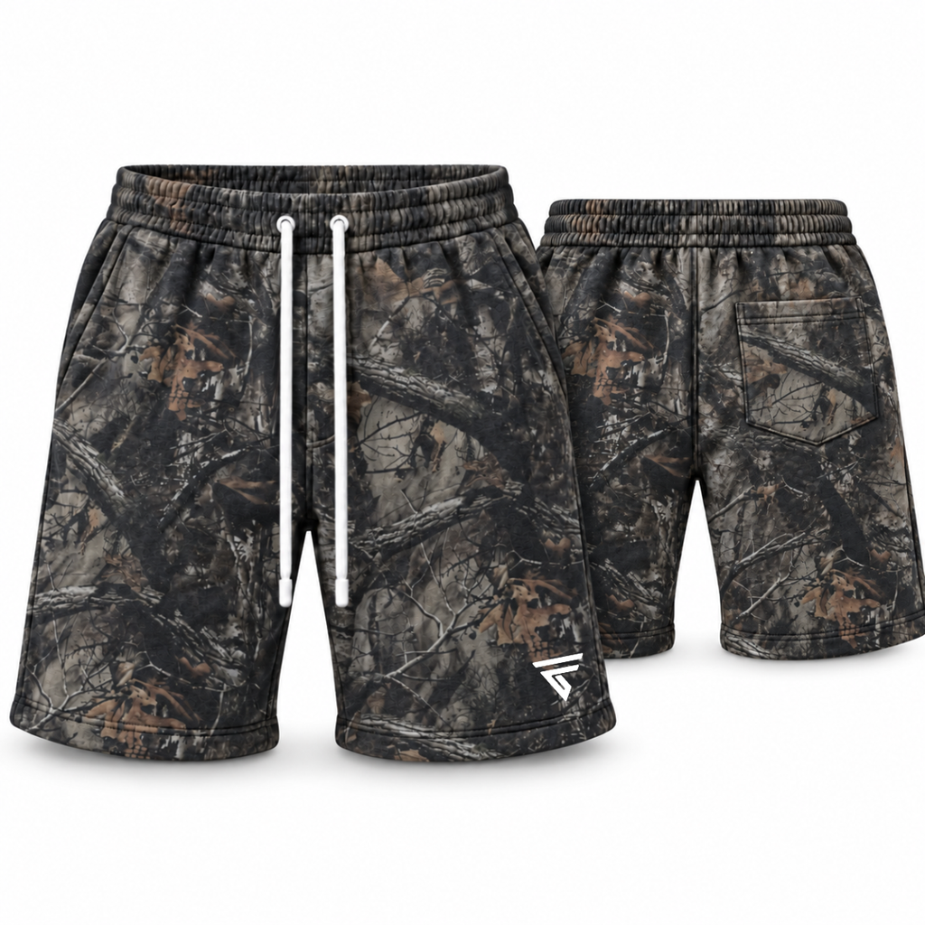 Men’s 9" Tree Camo Fleece Sweat Shorts