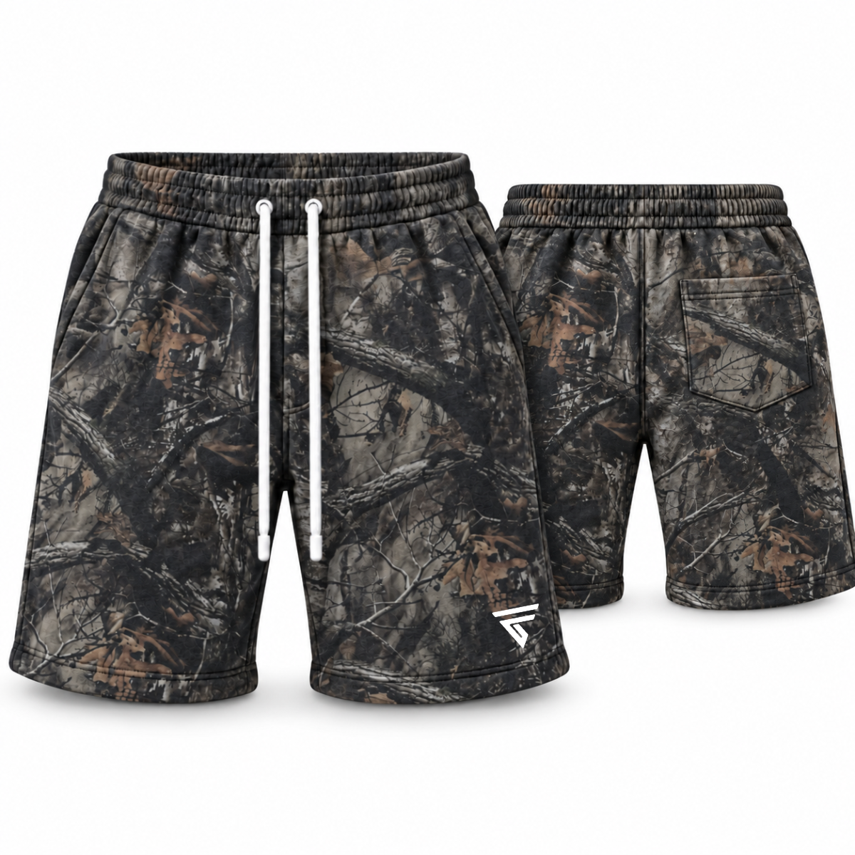 Men’s 9" Tree Camo Fleece Sweat Shorts