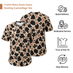 Men’s Duck Hunting Bark Camouflage Mesh T-Shirt | Breathable Lightweight Hunting Tee
