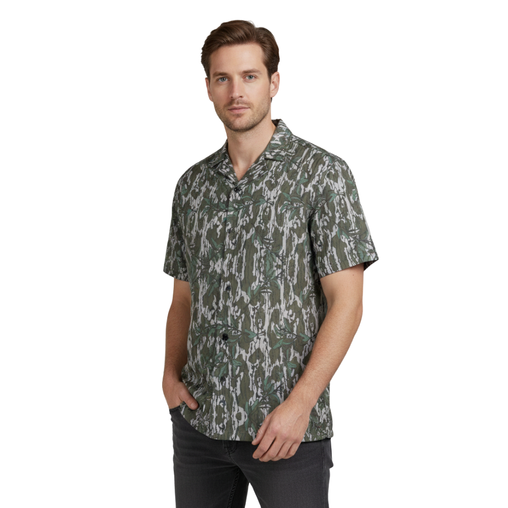 Camo Hawaiian Shirt | Forest Style, Breathable & Bold Print