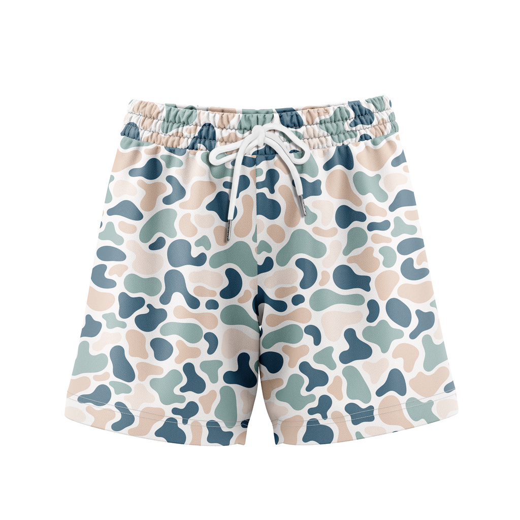 Men’s Camo Athletic Shorts – Duck Hunting Style