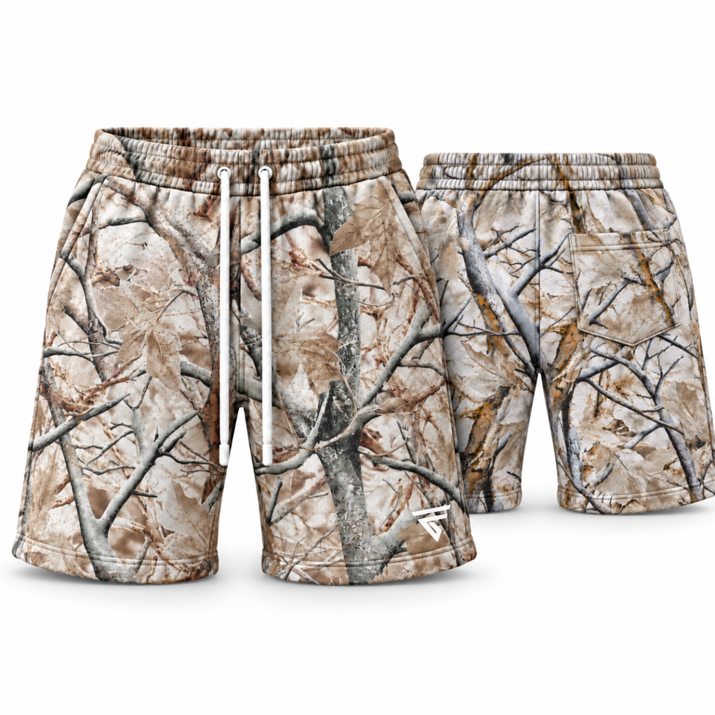 Men’s 9" Tree Camo Fleece Sweat ShortsMen’s 9" Tree Camo Fleece Sweat Shorts