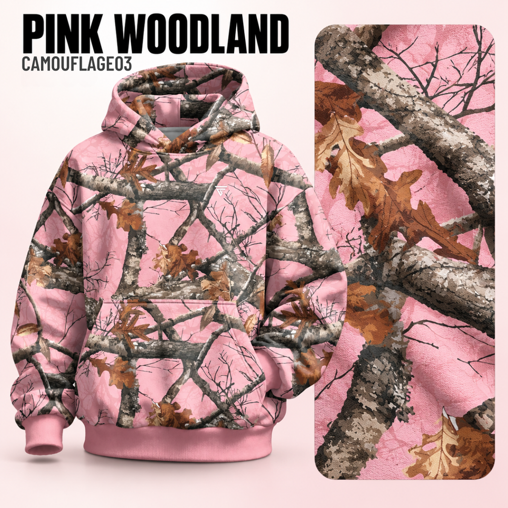 Unisex Camo Hunting Fleece Hoodie | Tree Camo & Duck Hunting Print | Outdoor & Streetwear Style