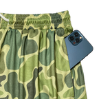 Men’s Camo Athletic Shorts – Duck Hunting Style