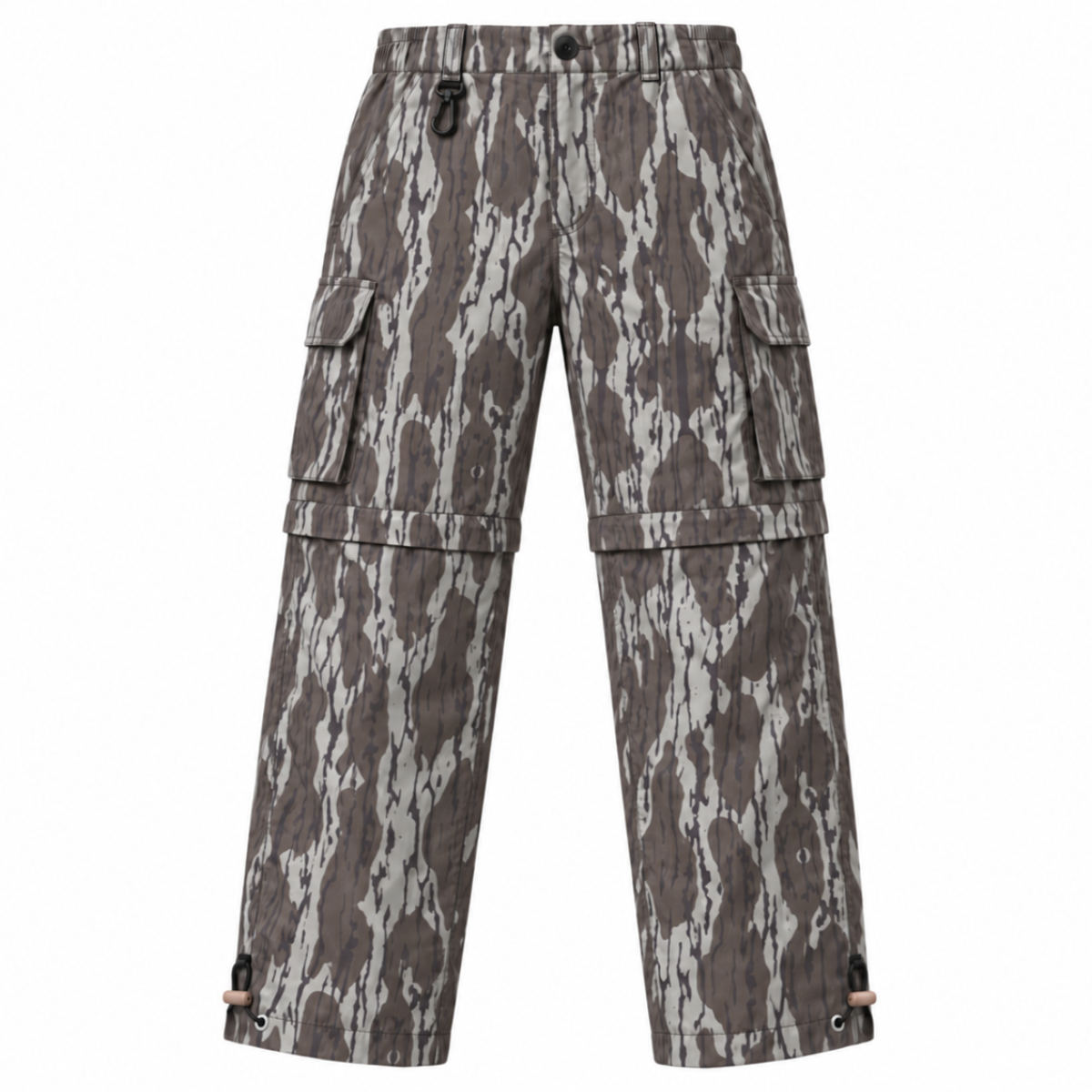 Men’s Convertible Camo Ripstop Cargo Pants – Lightweight Zip-Off Pants to Shorts for Hunting, Hiking & Fishing | Feritto