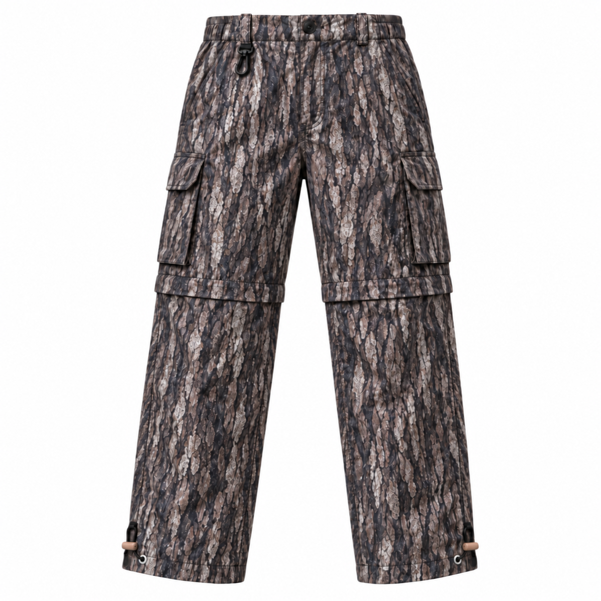 Men’s Convertible Camo Ripstop Cargo Pants – Lightweight Zip-Off Pants to Shorts for Hunting, Hiking & Fishing | Feritto