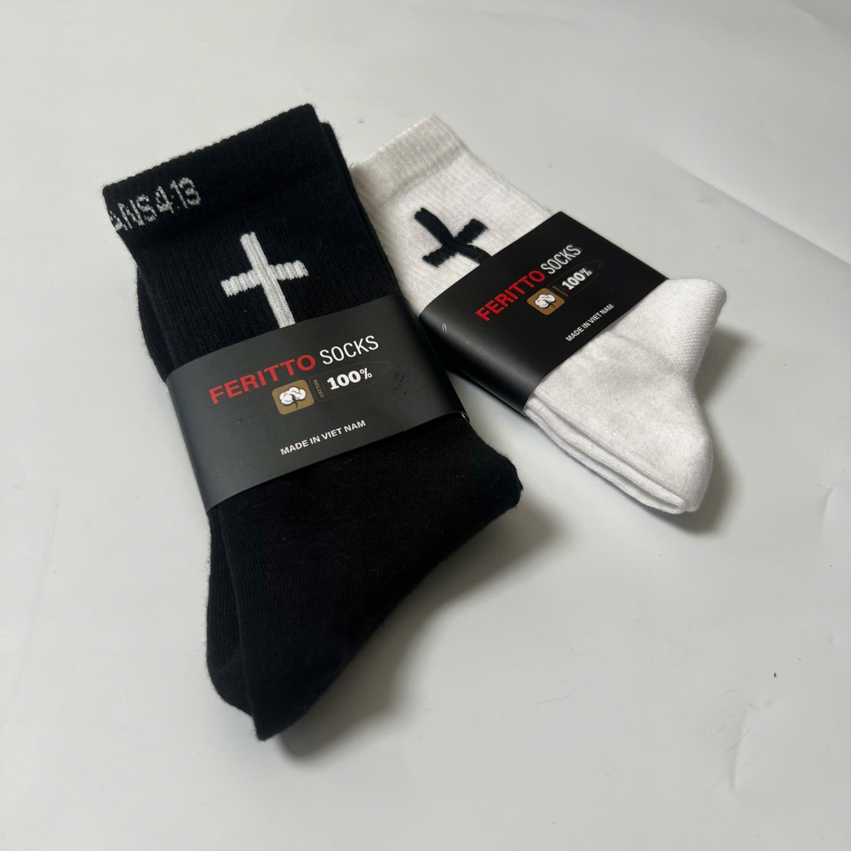 Christian Jesus Crew Socks | Cushioned Cotton Socks | Unisex Gift for Christians