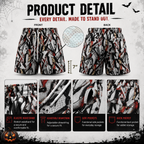 Men’s Halloween Horror Mesh Shorts, Basketball & Streetwear