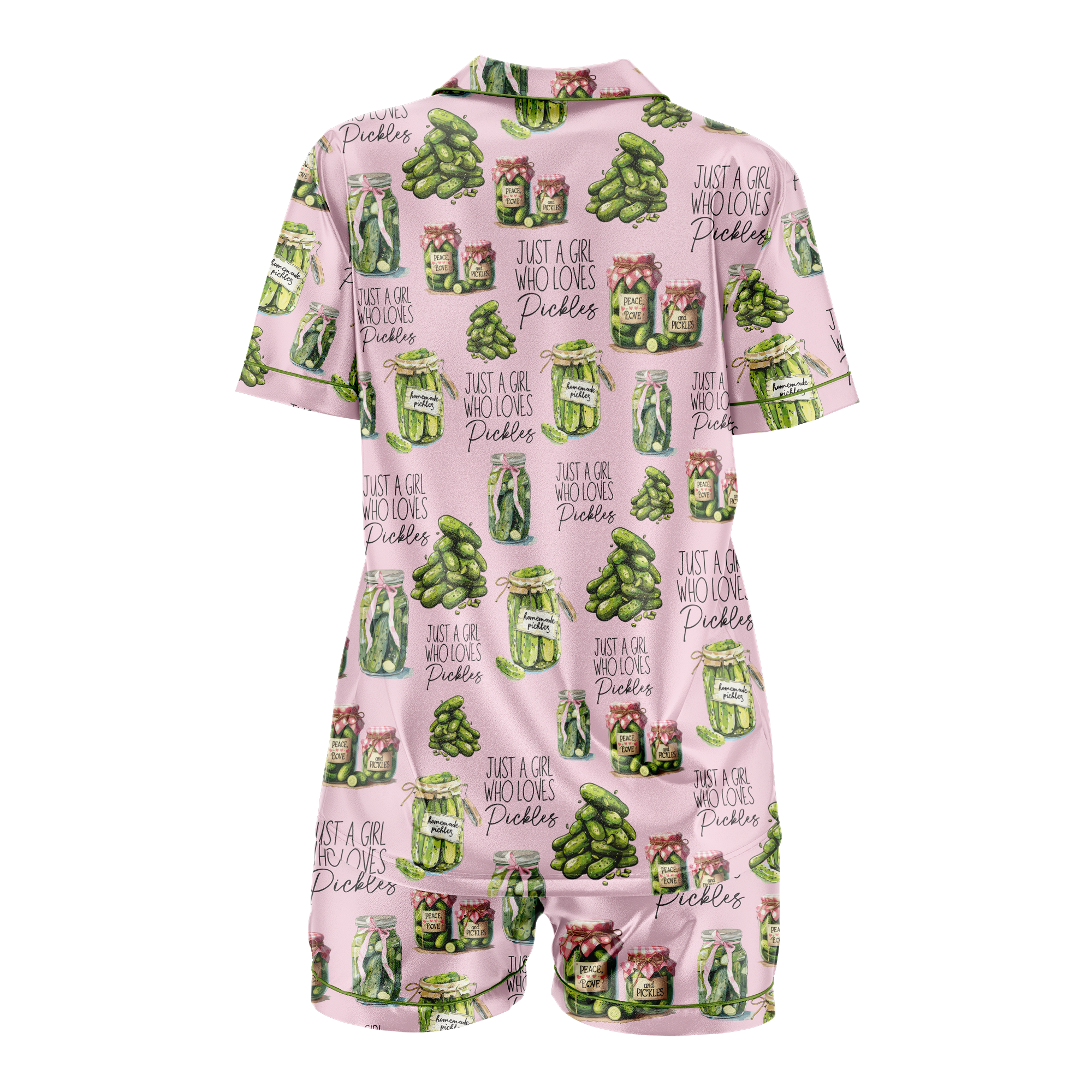 Pajamas Vintage Canned Pickles Women's Set - Lightweight Sleepwear