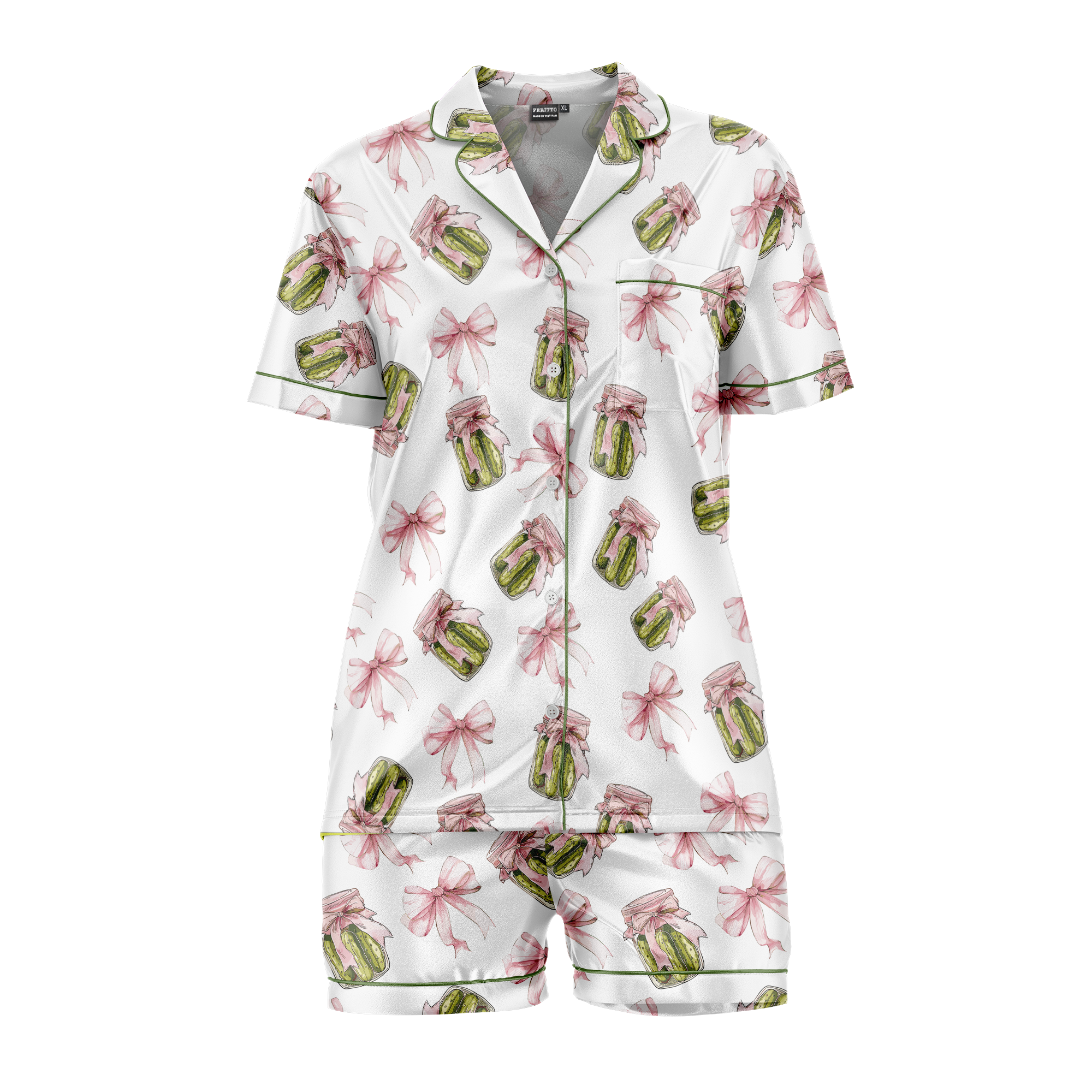 Pajamas Vintage Canned Pickles Women's Set - Sleepwear