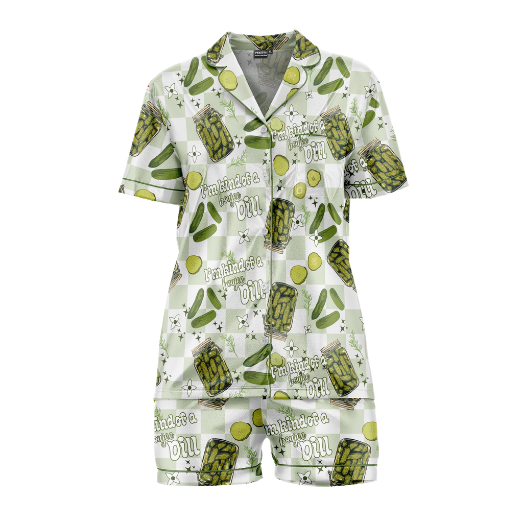 Pajamas Vintage Canned Pickles Women's Set - Sleepwear