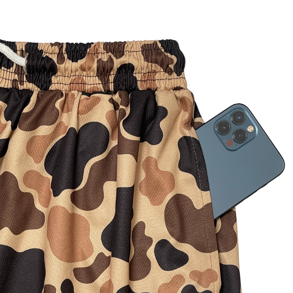 Men’s Duck Camo Shorts – Quick Dry Mesh
