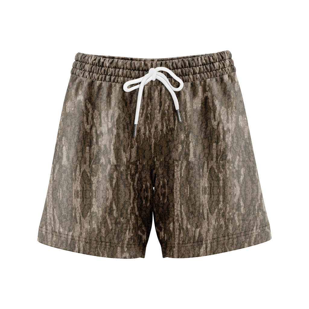Men’s Camo Mesh Workout Shorts – Duck Hunting Print