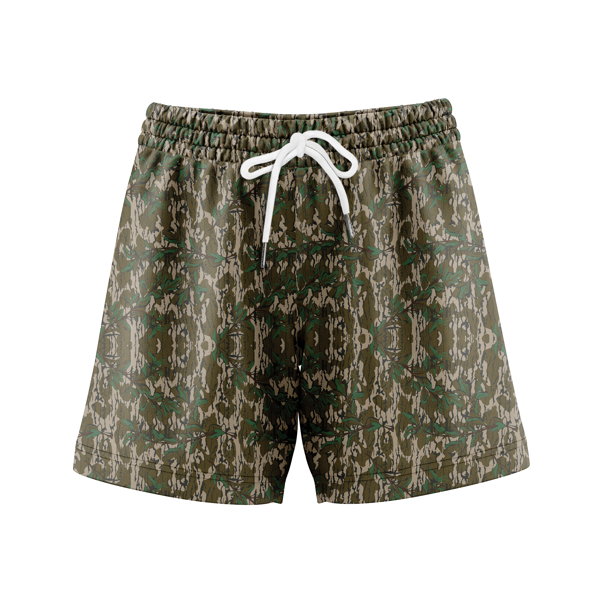 Men’s Camo Mesh Workout Shorts – Duck Hunting Print