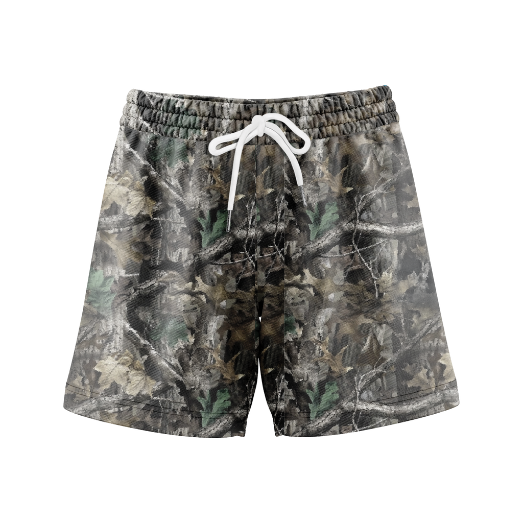 Men’s Duck Camo Sport Shorts – Breathable Mesh