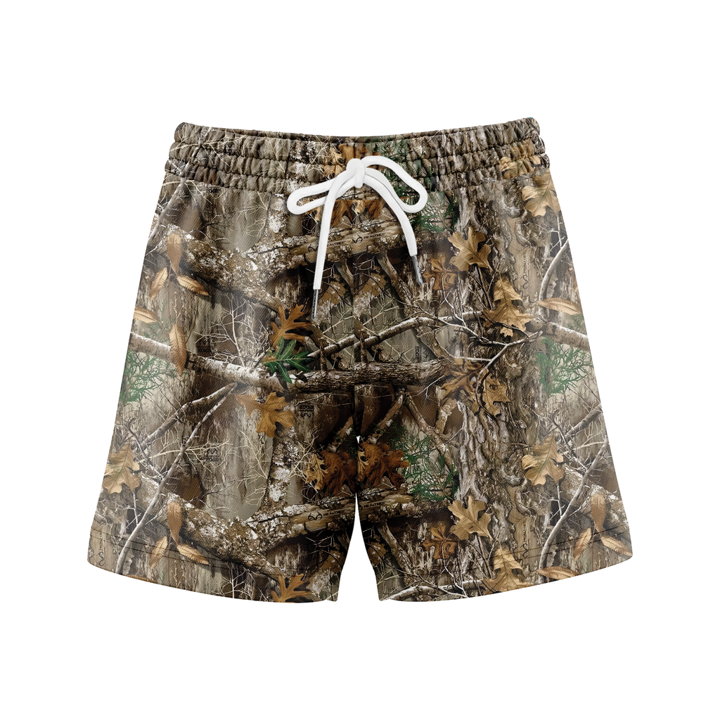 Men’s Camo Mesh Workout Shorts – Athletic Fit