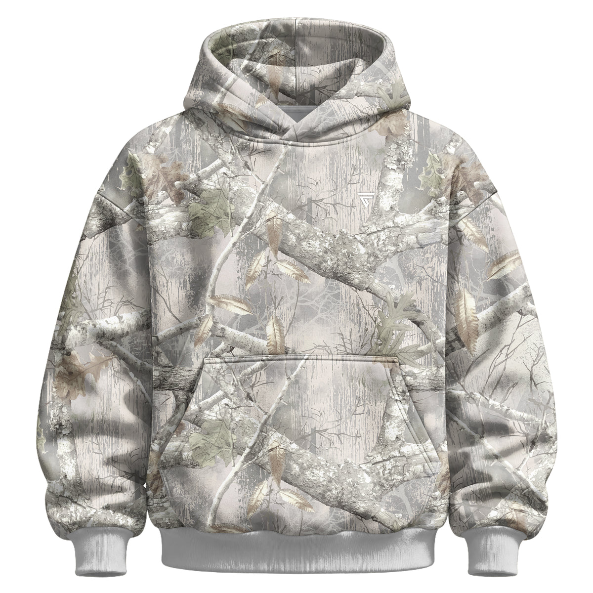 Unisex Camo Hunting Fleece Hoodie | Tree Camo & Duck Hunting Print | Outdoor & Streetwear Style