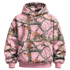 Unisex Camo Hunting Fleece Hoodie | Tree Camo & Duck Hunting Print | Outdoor & Streetwear Style