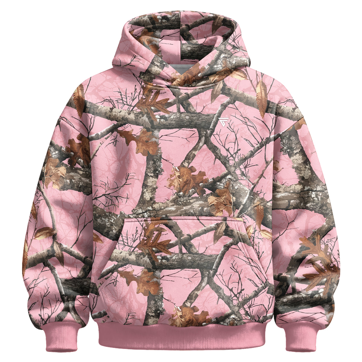 Unisex Camo Hunting Fleece Hoodie | Tree Camo & Duck Hunting Print | Outdoor & Streetwear Style
