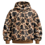 Unisex Camo Hunting Fleece Hoodie | Tree Camo & Duck Hunting Print | Outdoor & Streetwear Style